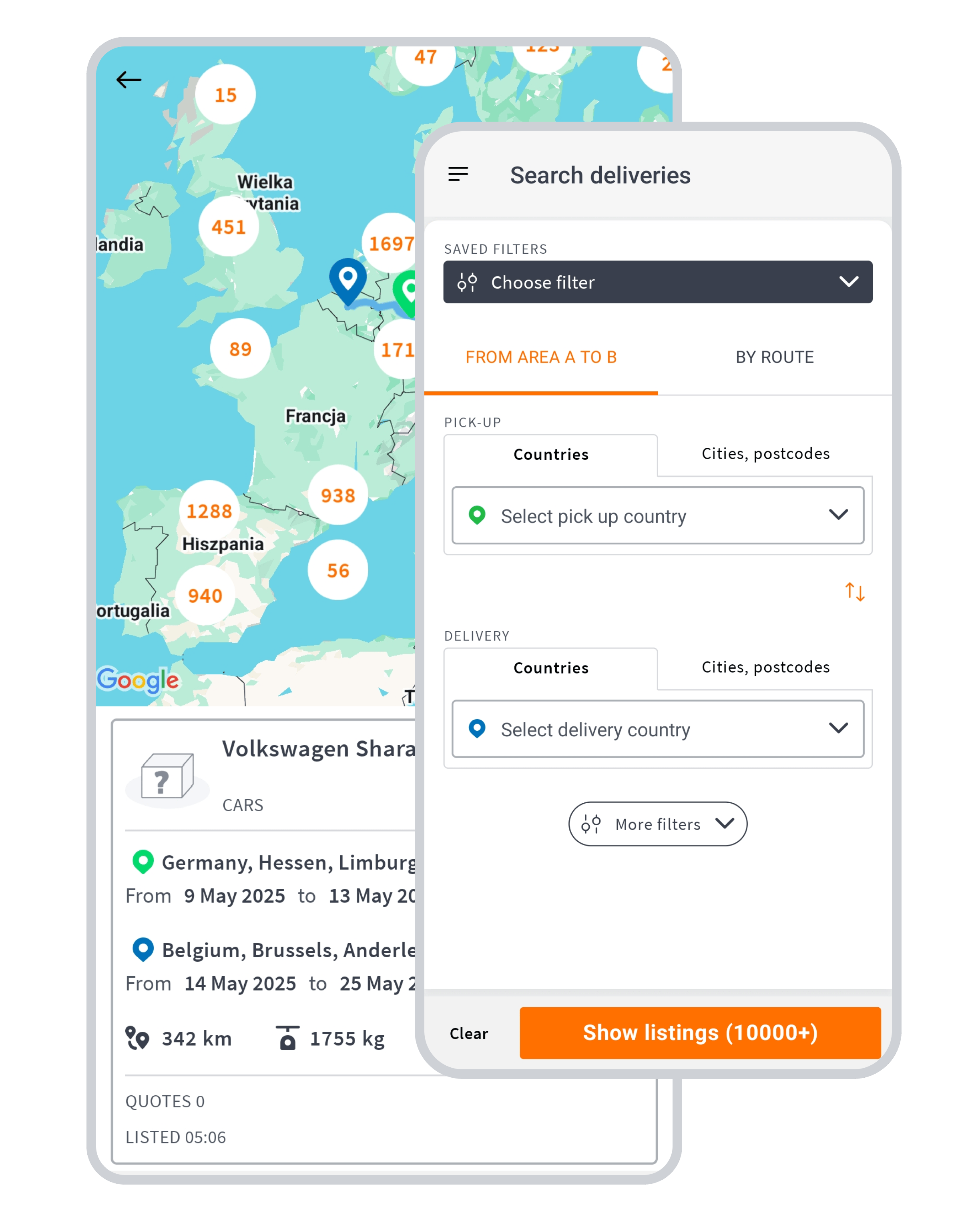 Waarom zou je de mobiele app Clicktrans - voor koeriers gebruiken?